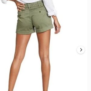 Dear John Olive Roll-Cuff Shorts